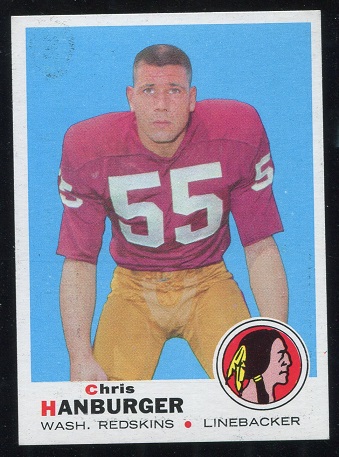1969 Topps #248 - Chris Hanburger - nm