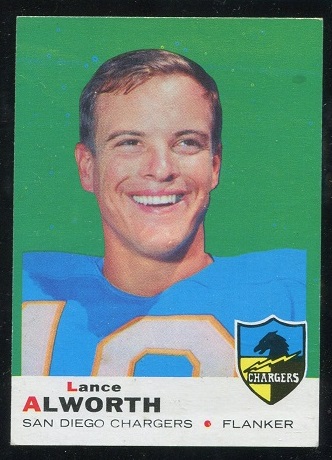 1969 Topps #69 - Lance Alworth - exmt