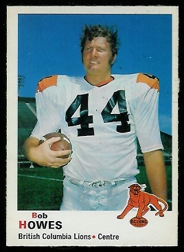 1970 O-Pee-Chee CFL #34 - Bob Howes - exmt