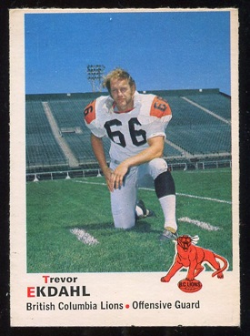 1970 O-Pee-Chee CFL #36 - Trevor Ekdahl - ex