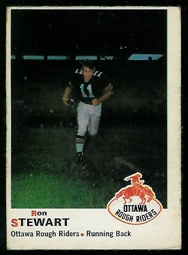 1970 O-Pee-Chee CFL #37 - Ron Stewart - vg