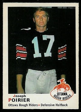 1970 O-Pee-Chee CFL #38 - Joe Poirier - exmt