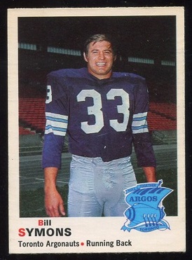 1970 O-Pee-Chee CFL #5 - Bill Symons - nm