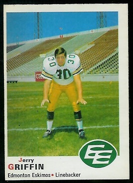 1970 O-Pee-Chee CFL #51 - Jerry Griffin - nm-mt oc