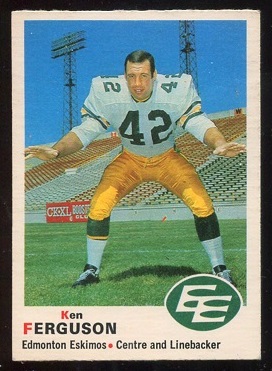 1970 O-Pee-Chee CFL #56 - Ken Ferguson - exmt