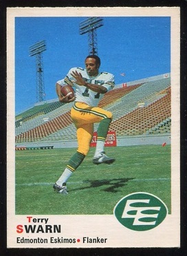 1970 O-Pee-Chee CFL #57 - Terry Swarn - ex