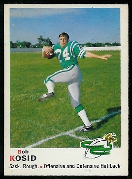 1970 O-Pee-Chee CFL #77 - Bob Kosid - nm