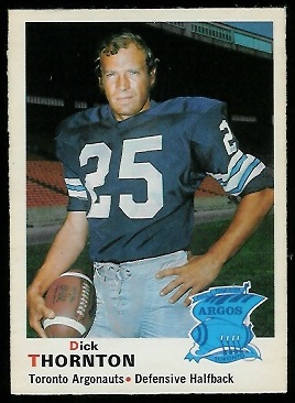 1970 O-Pee-Chee CFL #8 - Dick Thornton - ex+