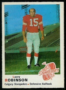 1970 O-Pee-Chee CFL #91 - Larry Robinson - nm+