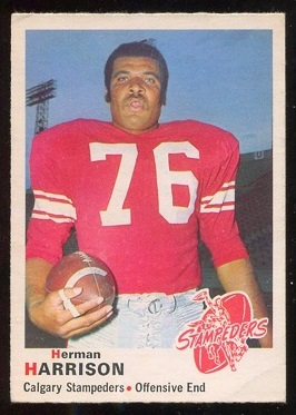 1970 O-Pee-Chee CFL #95 - Herman Harrison - vg