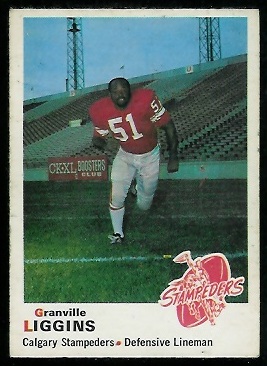 1970 O-Pee-Chee CFL #96 - Granville Liggins - vg-ex