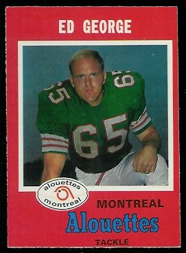 1971 O-Pee-Chee CFL #112 - Ed George - nm