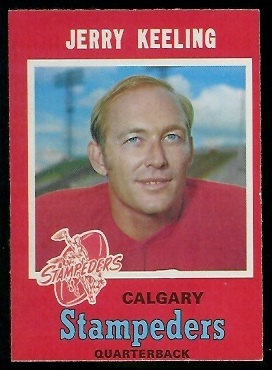 1971 O-Pee-Chee CFL #128 - Jerry Keeling - nm