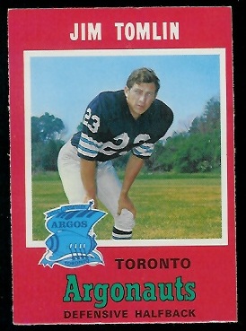 1971 O-Pee-Chee CFL #3 - Jim Tomlin - nm