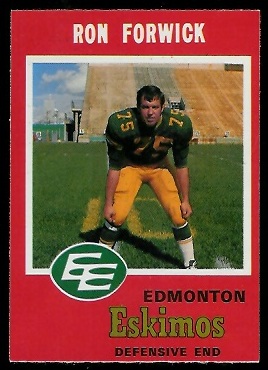 1971 O-Pee-Chee CFL #56 - Ron Forwick - nm