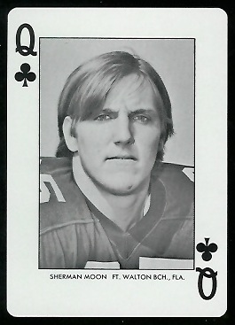 1972 Auburn Playing Cards #12C - Sherman Moon - mint