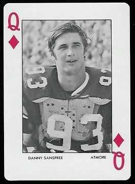 1972 Auburn Playing Cards #12D - Danny Sanspree - mint