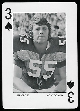1972 Auburn Playing Cards #3S - Lee Gross - mint