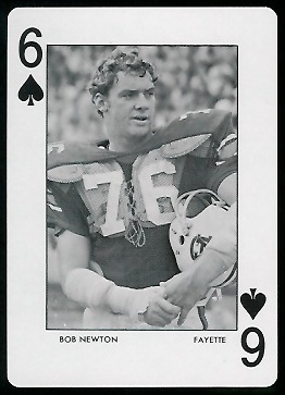 1972 Auburn Playing Cards #6S - Bob Newton - mint