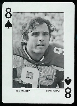 1972 Auburn Playing Cards #8S - Joe Tanory - mint