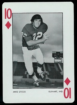 1973 Alabama Playing Cards #10D - Mike Stock - nm+