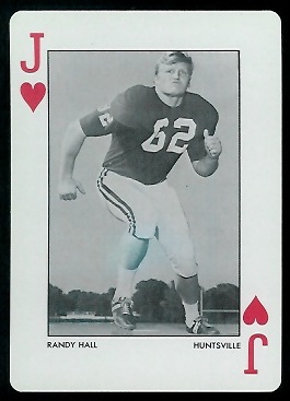 1973 Alabama Playing Cards #11H - Randy Hall - nm+