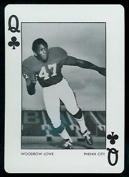 1973 Alabama Playing Cards #12C - Woodrow Lowe - nm+
