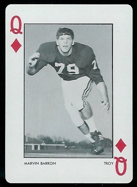 1973 Alabama Playing Cards #12D - Marvin Barron - nm+