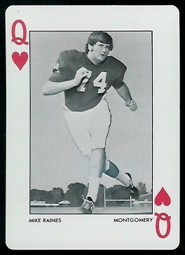 1973 Alabama Playing Cards #12H - Mike Raines - nm+