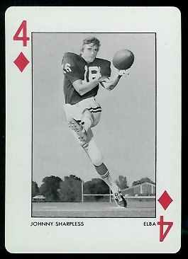 1973 Alabama Playing Cards #4D - Johnny Sharpless - nm