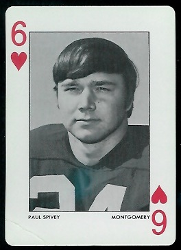 1973 Alabama Playing Cards #6H - Paul Spivey - vg