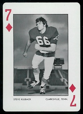 1973 Alabama Playing Cards #7D - Steve Kulback - nm+
