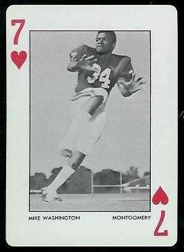 1973 Alabama Playing Cards #7H - Mike Washington - nm