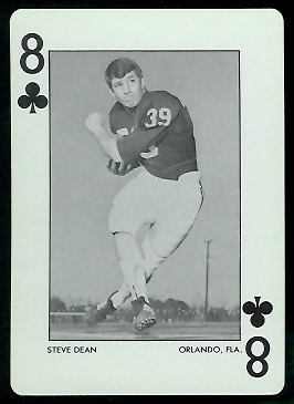 1973 Alabama Playing Cards #8C - Steve Dean - nm