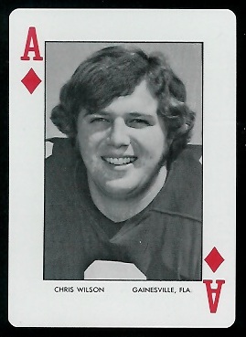 1973 Auburn Playing Cards #1D - Chris Wilson - mint