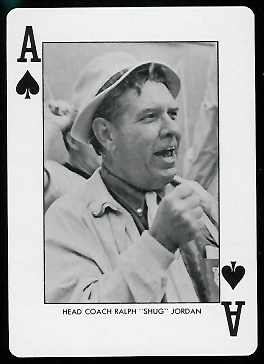 1973 Auburn Playing Cards #1S - Shug Jordan - mint