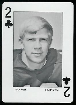 1973 Auburn Playing Cards #2C - Rick Neel - mint