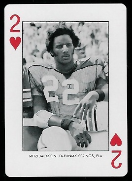 1973 Auburn Playing Cards #2H - Mitzi Jackson - mint