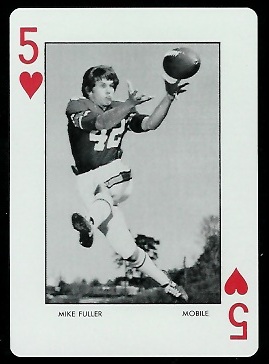1973 Auburn Playing Cards #5H - Mike Fuller - mint