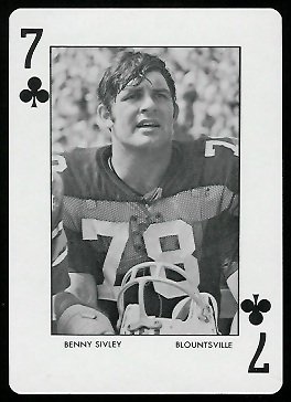 1973 Auburn Playing Cards #7C - Benny Sivley - mint