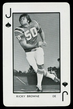1973 Florida Playing Cards #11S - Ricky Browne - nm+