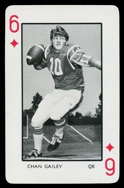 1973 Florida Playing Cards #6D - Chan Gailey - nm+