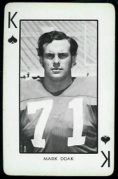 1973 Nebraska Playing Cards #13S - Mark Doak - nm