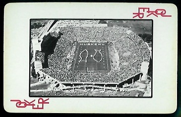 1973 Nebraska Playing Cards #14R - Memorial Stadium - nm