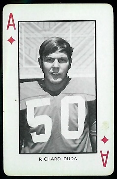 1973 Nebraska Playing Cards #1D - Richard Duda - exmt