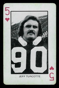 1974 Colorado Playing Cards #5H - Jeff Turcotte - ex