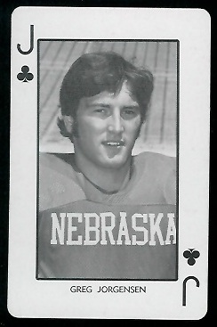 1974 Nebraska Playing Cards #11C - Greg Jorgensen - nm