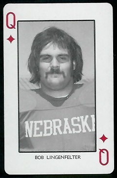 1974 Nebraska Playing Cards #12D - Bob Lingenfelter - nm