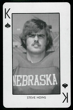 1974 Nebraska Playing Cards #13S - Steve Hoins - nm