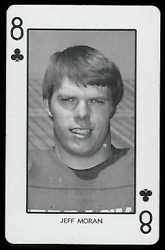 1974 Nebraska Playing Cards #8C - Jeff Moran - nm